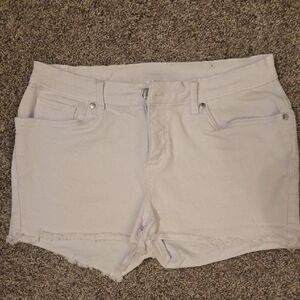 VENUS Light Lavender Denim Cutoff Shorts